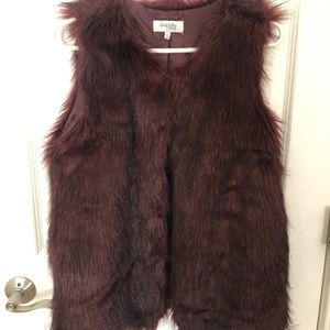Faux fur vest